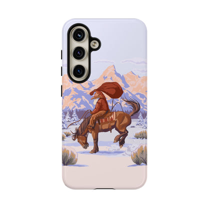 Wyoming Cowboy Santa Tough Phone Case