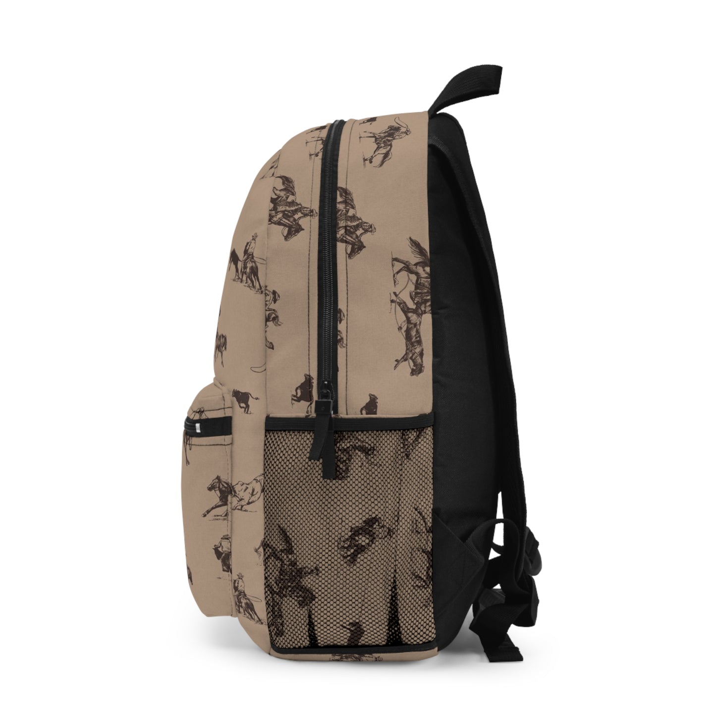 "Take Me to the Rodeo" Backpack in Tan