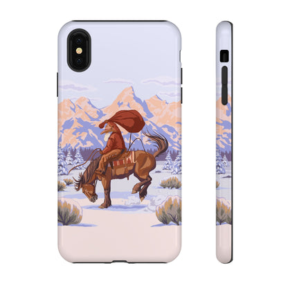 Wyoming Cowboy Santa Tough Phone Case