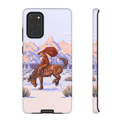 Wyoming Cowboy Santa Tough Phone Case