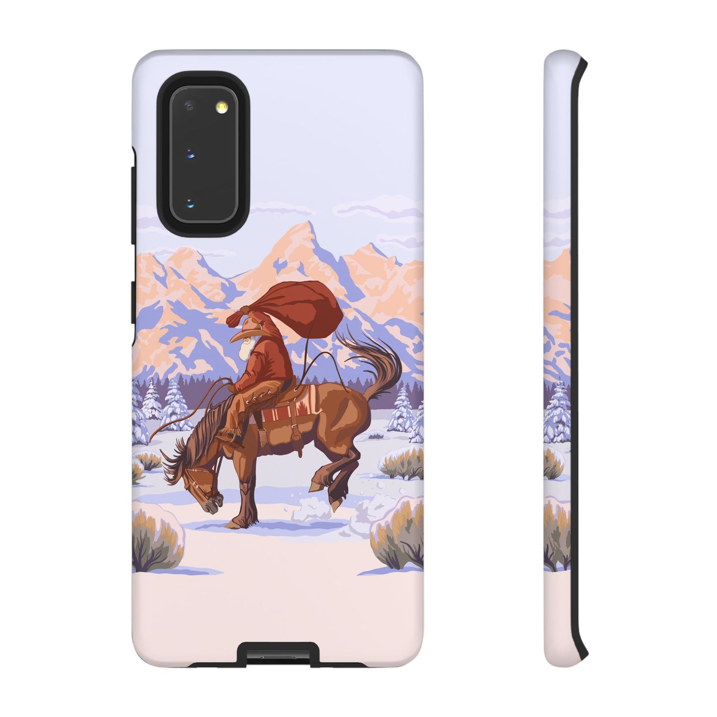 Wyoming Cowboy Santa Tough Phone Case