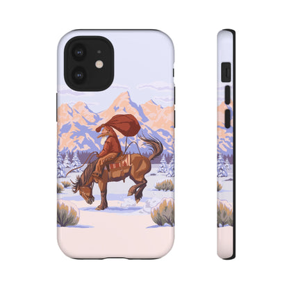 Wyoming Cowboy Santa Tough Phone Case