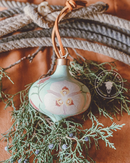 Sego Lilies + Desert Paintbrush #1 Ceramic Ornament