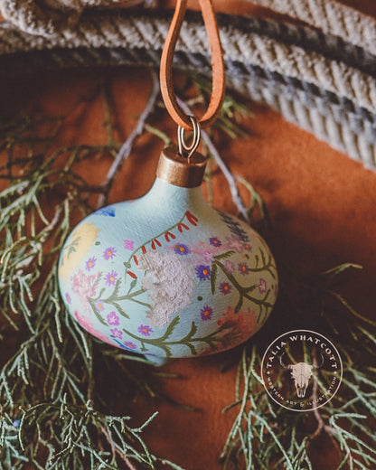 Mountain Wildflowers Ceramic Ornament