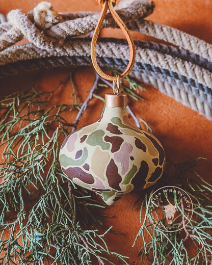 Frogskin Forest Camo Ceramic Ornament