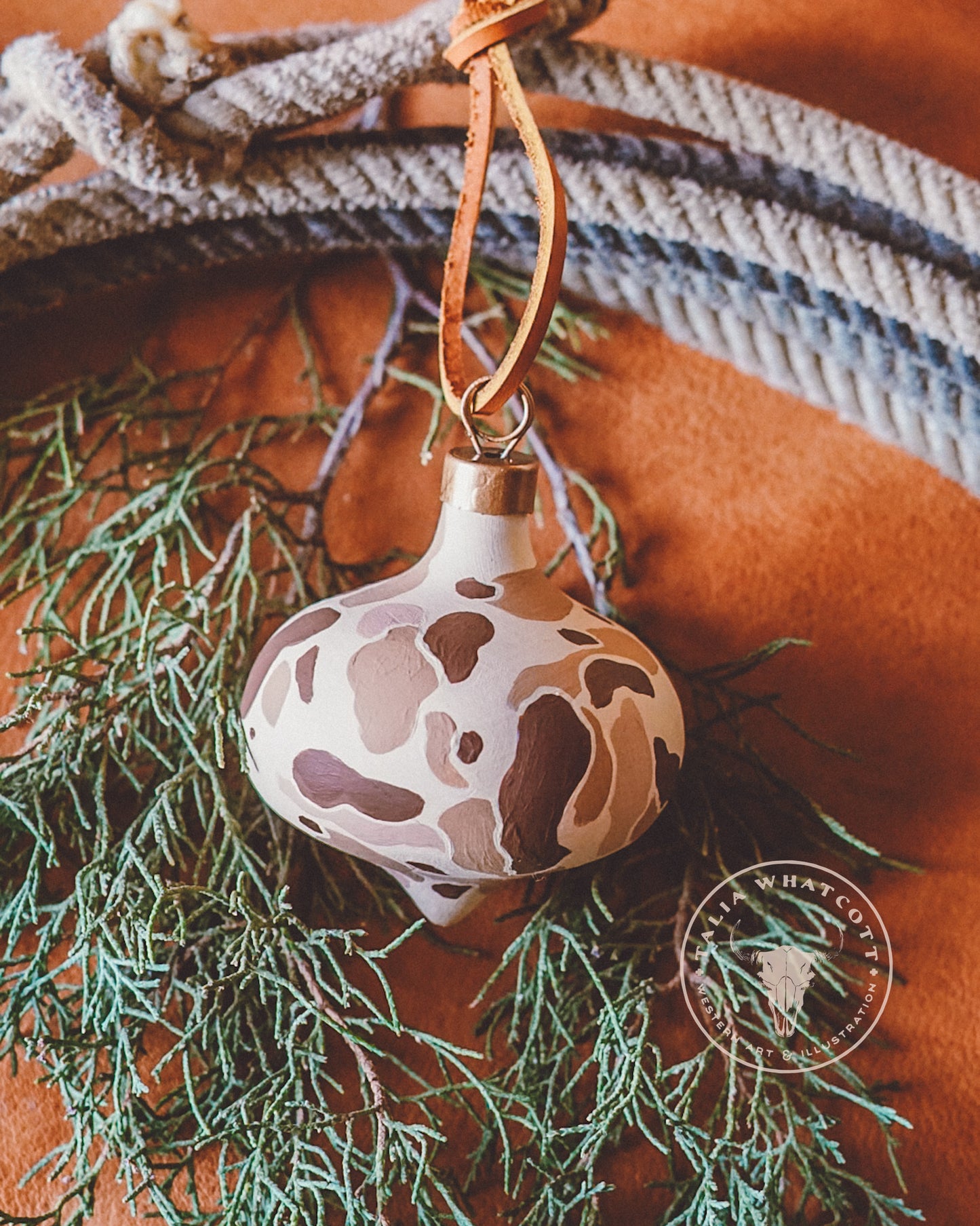 Frogskin Desert Camo Ceramic Ornament