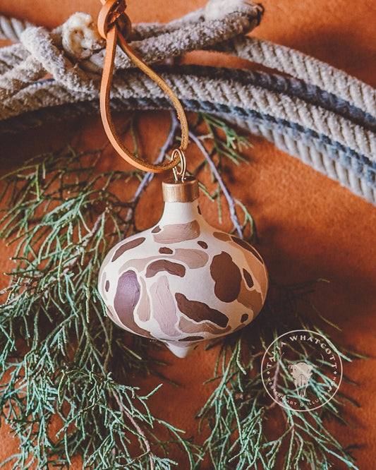 Frogskin Desert Camo Ceramic Ornament