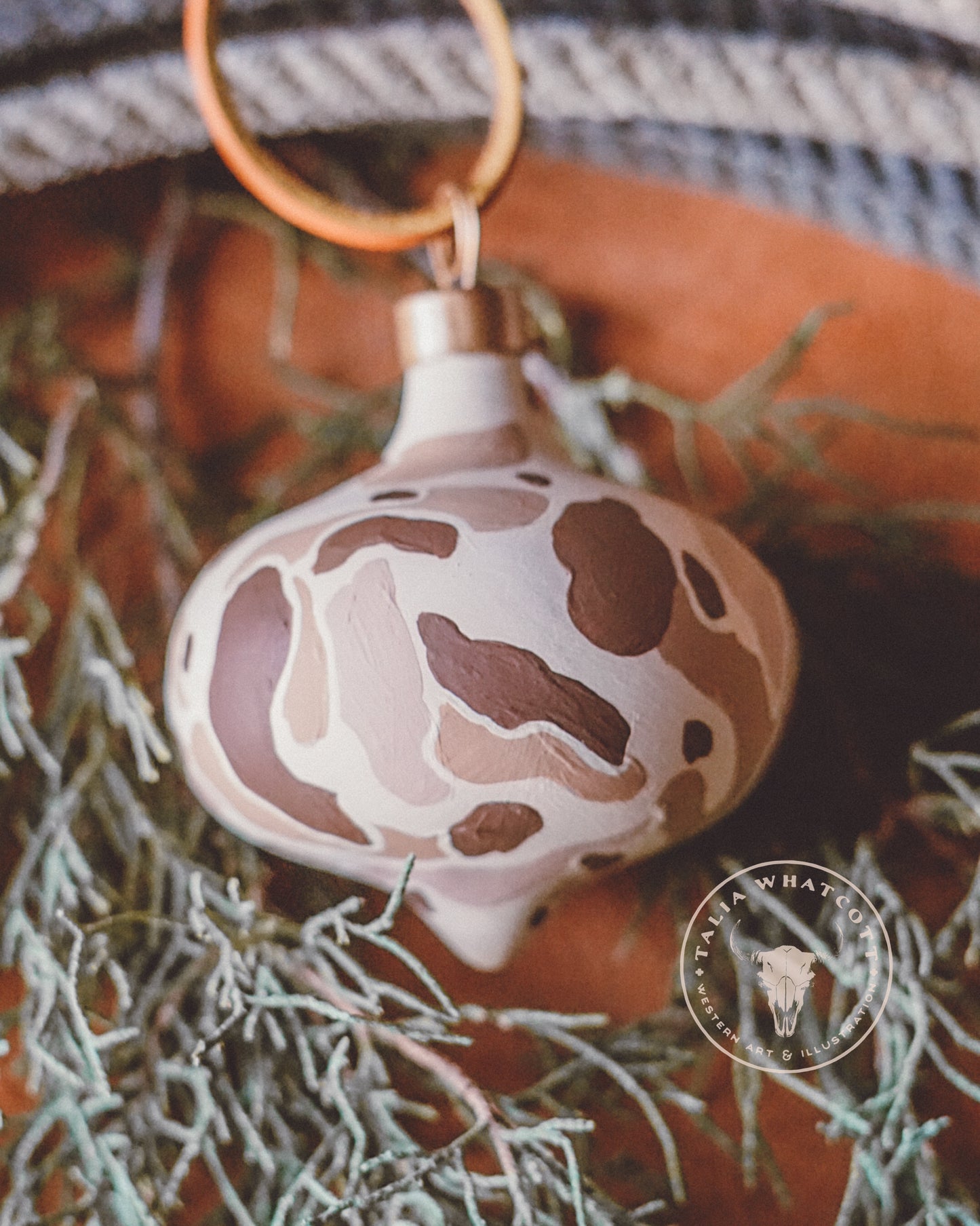 Frogskin Desert Camo Ceramic Ornament
