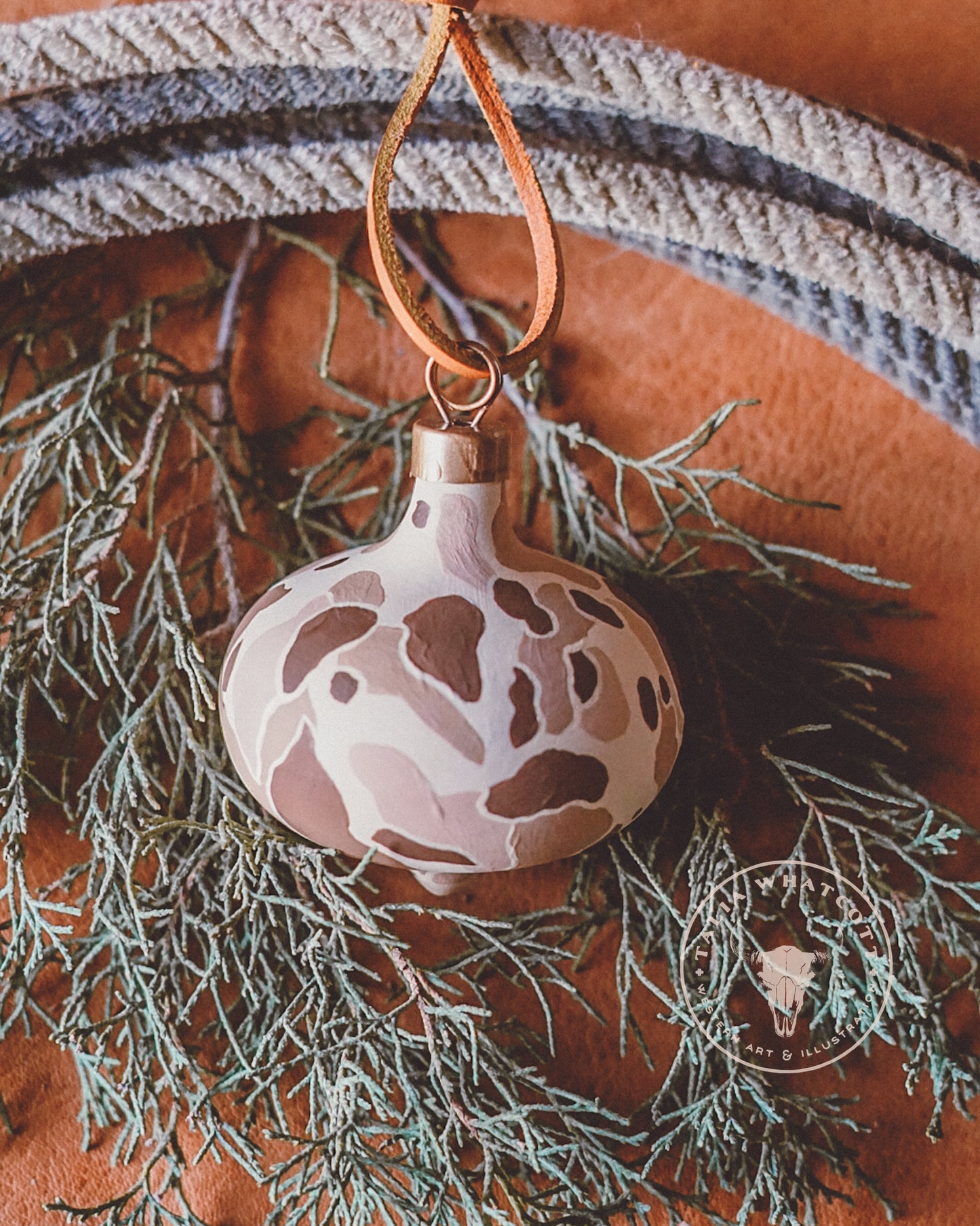 Frogskin Desert Camo Ceramic Ornament