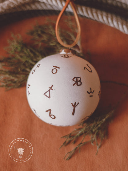 Horse Brands Ceramic Ornament