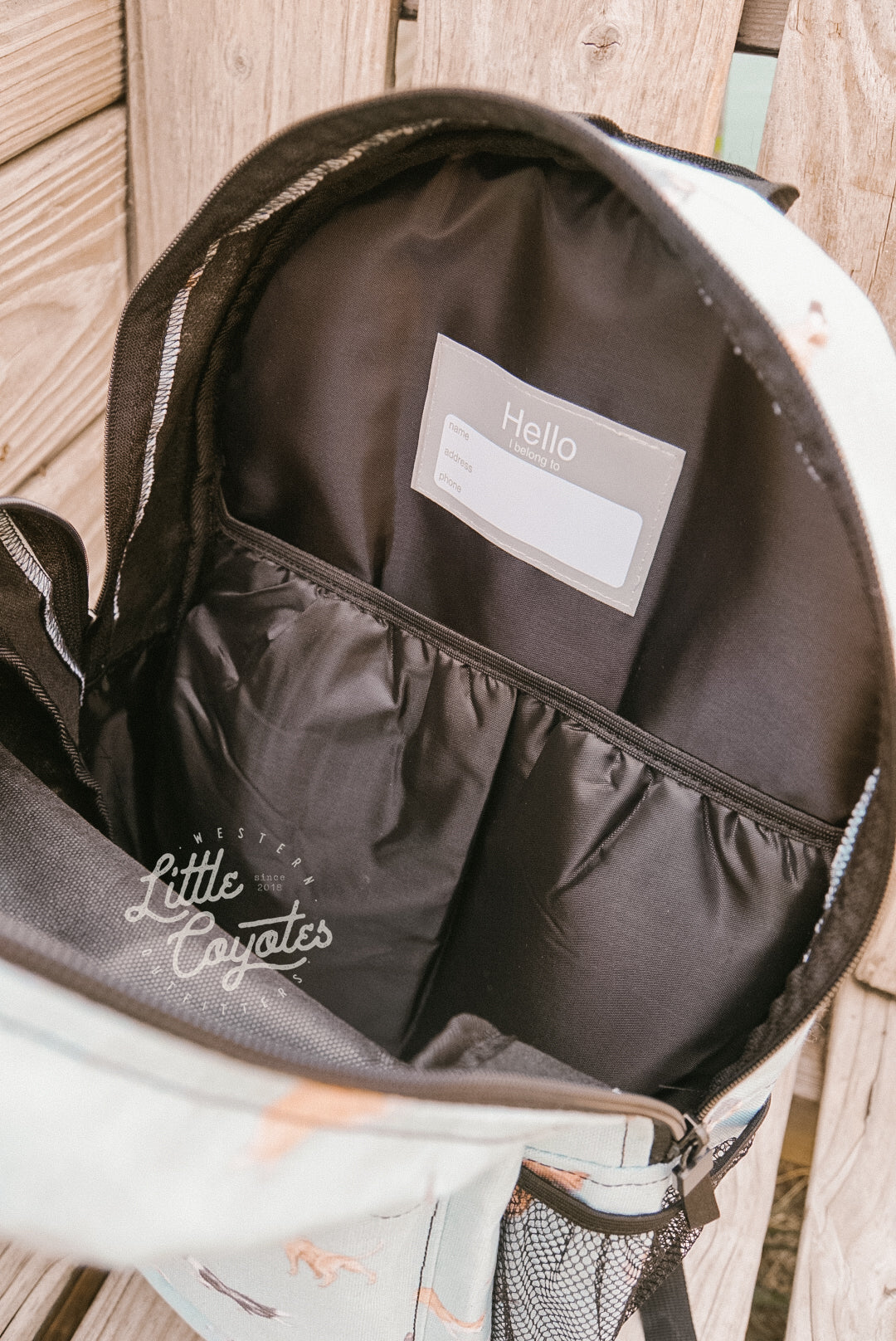 Cow Dogs Backpack in Turquoise