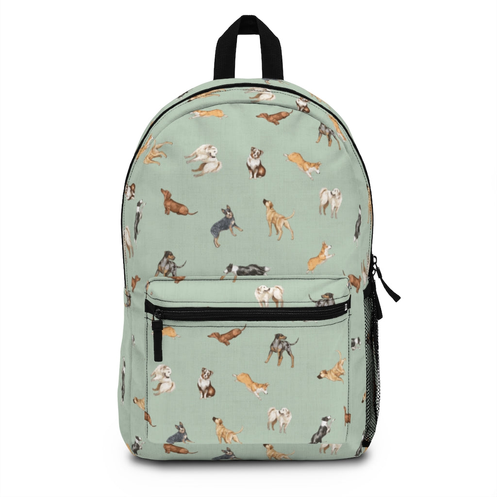 Cow Dogs Backpack in Mint