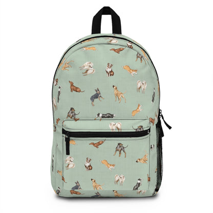Cow Dogs Backpack in Mint