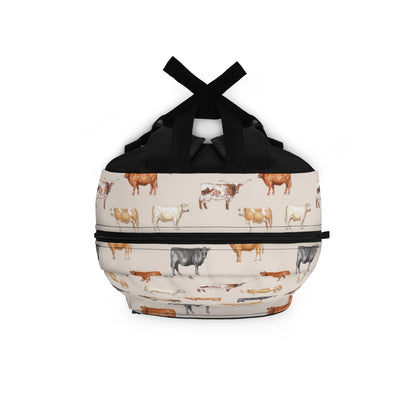 Beef Cows Backpack in Cream