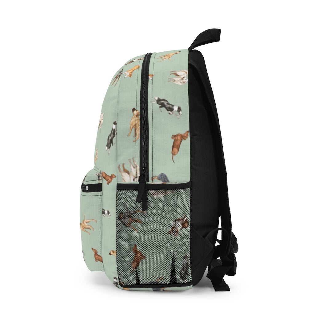 Cow Dogs Backpack in Mint