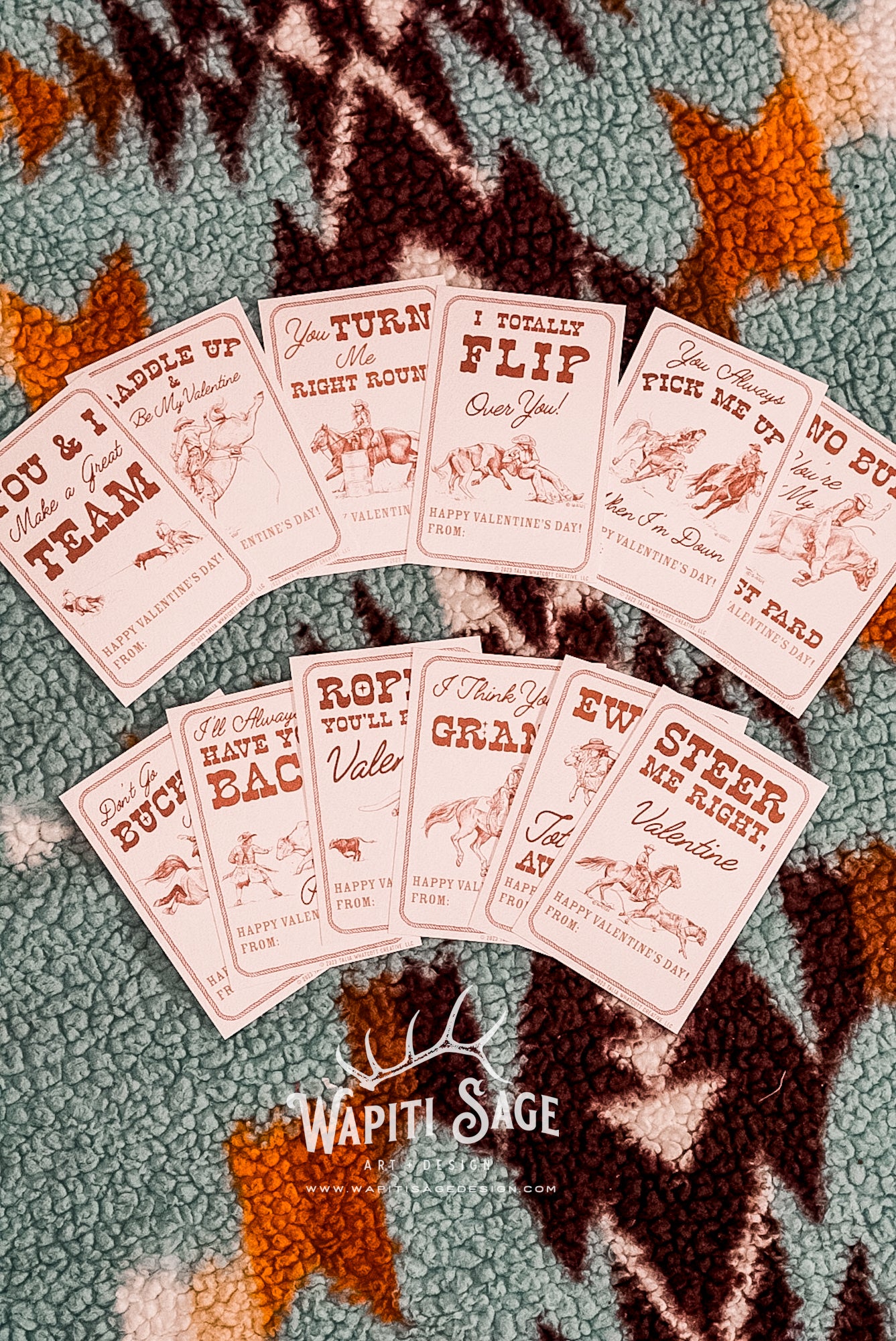 Rodeo Valentine Cards Digital Printable