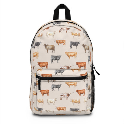 Beef Cows Backpack in Cream