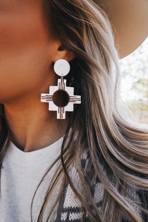 “Danza del Sol” Clay Earrings